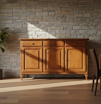 463 credenza 3 porte gamba sciabola
